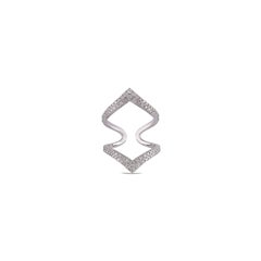 Diamond Ring Studded in 18 Karat White Gold