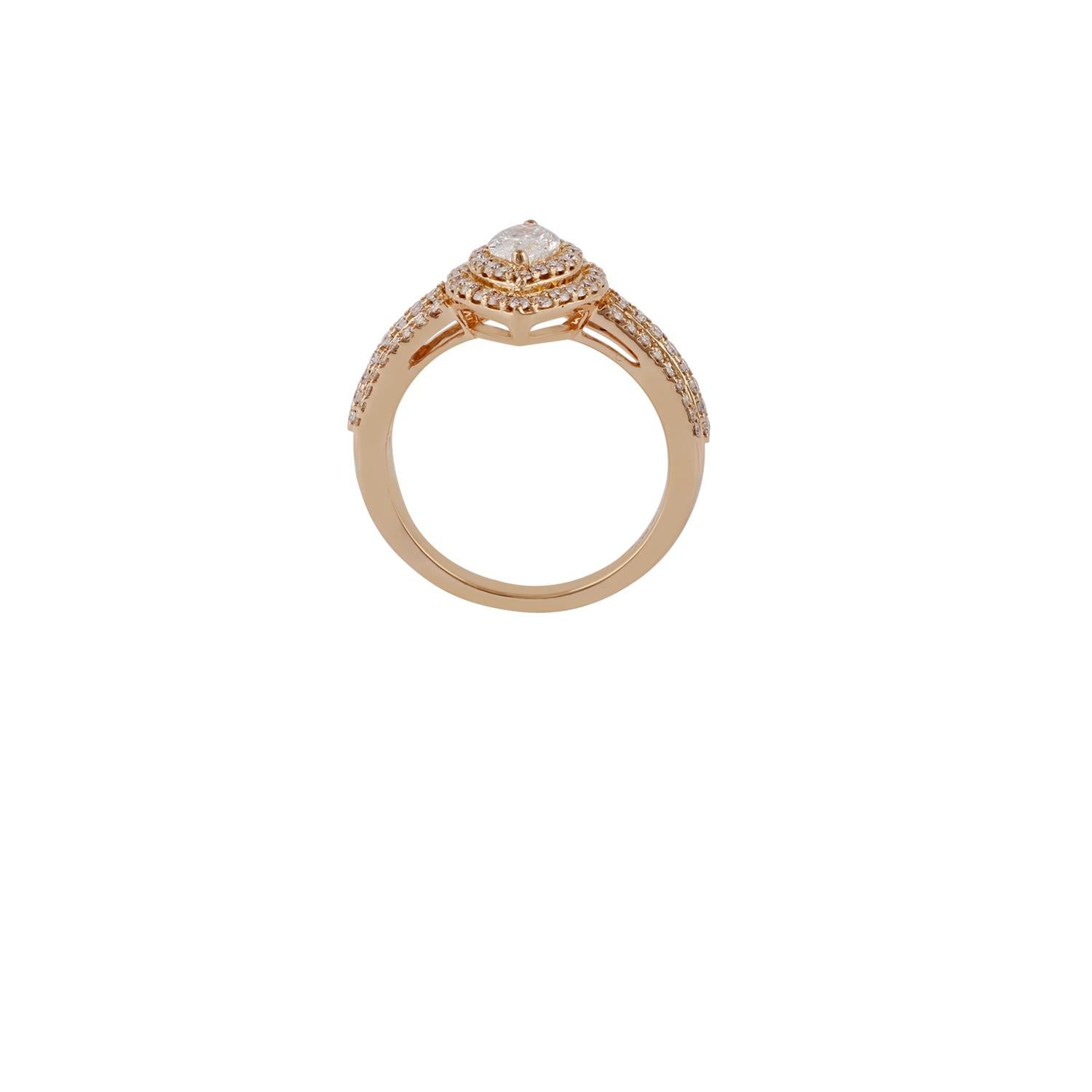 diamond studded gold ring
