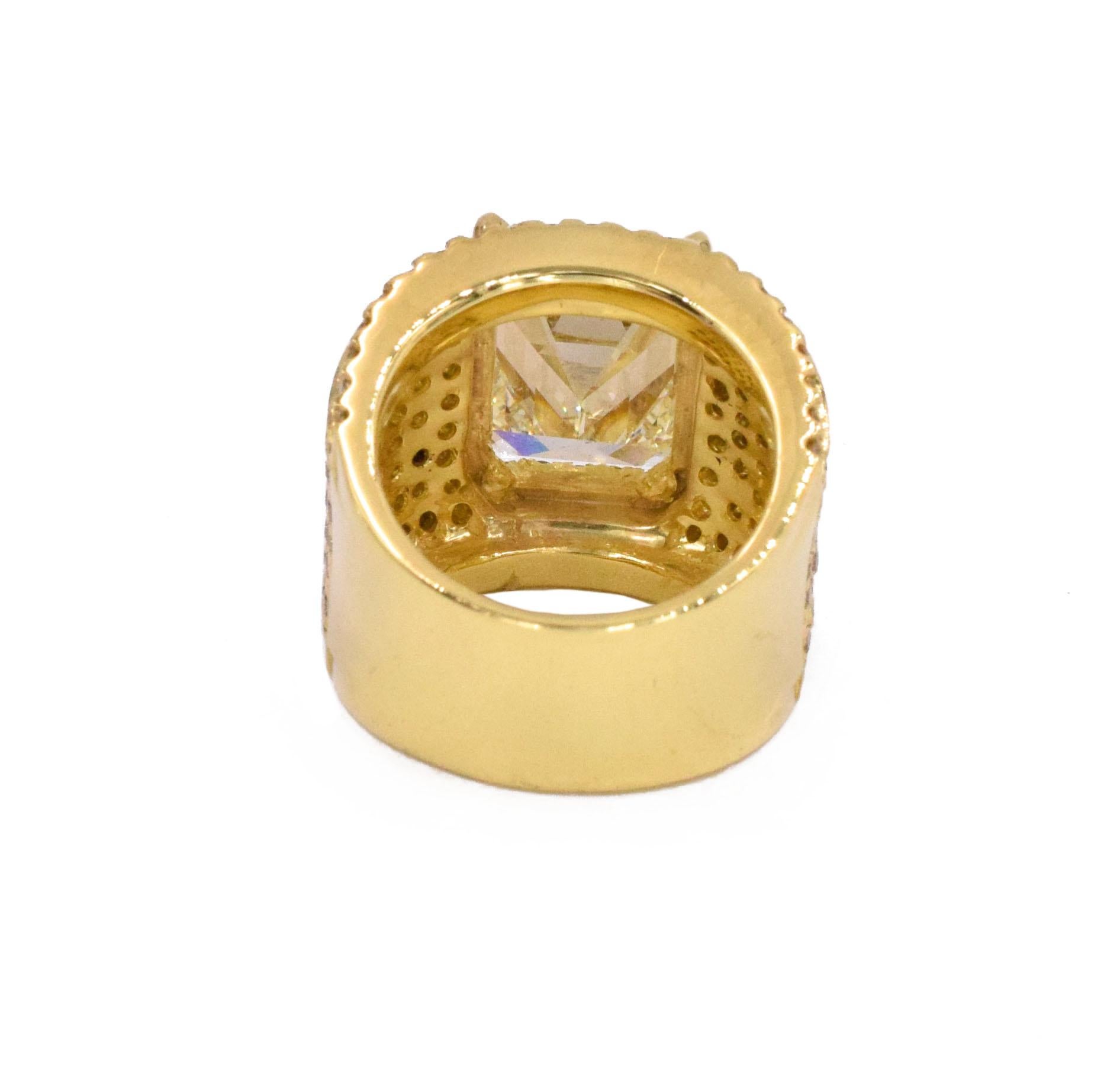 Emerald Cut NALLY  GIA  10.44 Carat Emerald-Cut Diamond Ring  For Sale