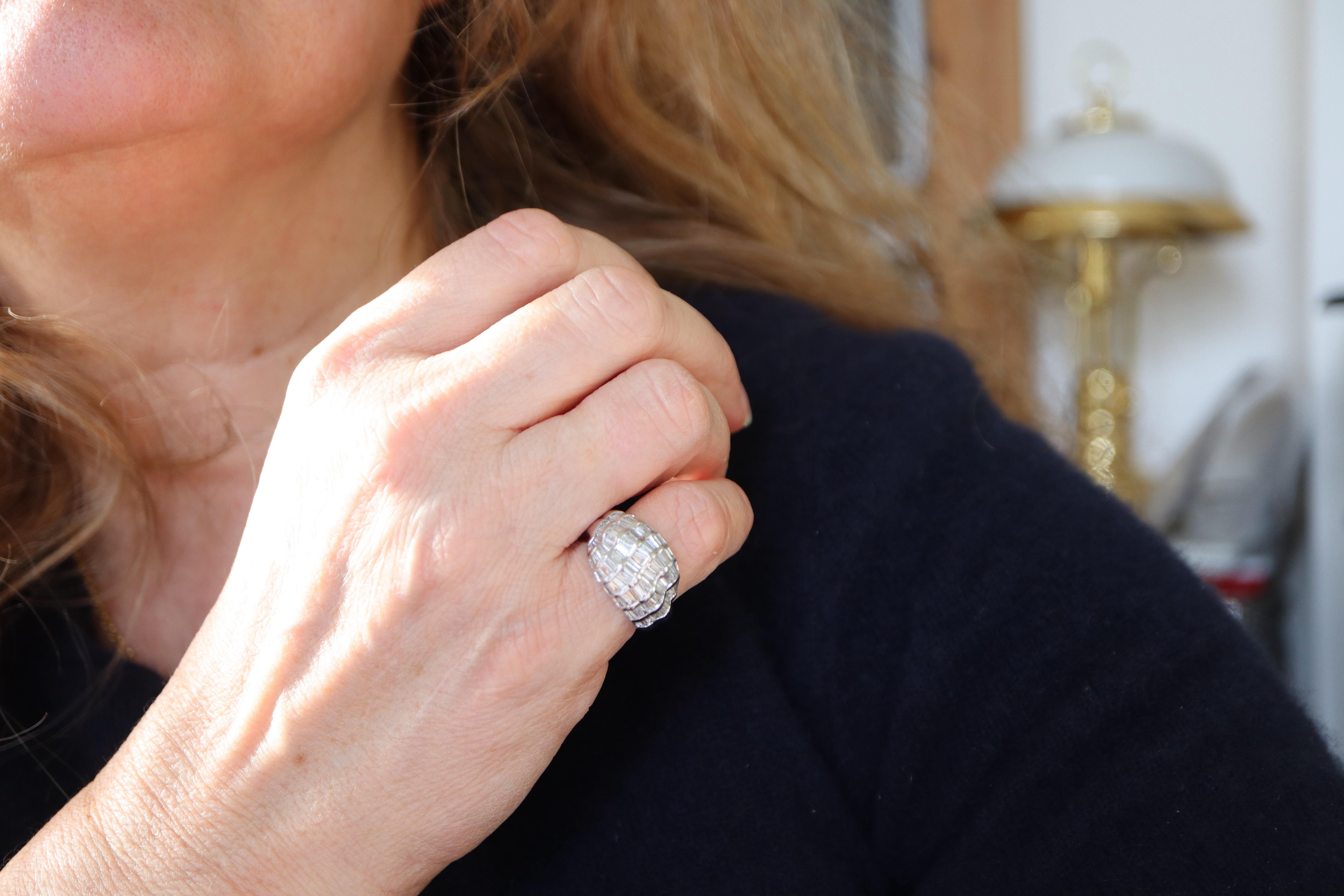 Diamond Ring with 1.4 Carat Diamonds For Sale 1