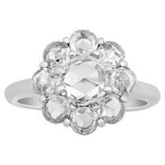 Diamond Ring with Floral Design, 1.90 Carats