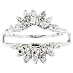 Diamond Ring Wrap in 14k White Gold