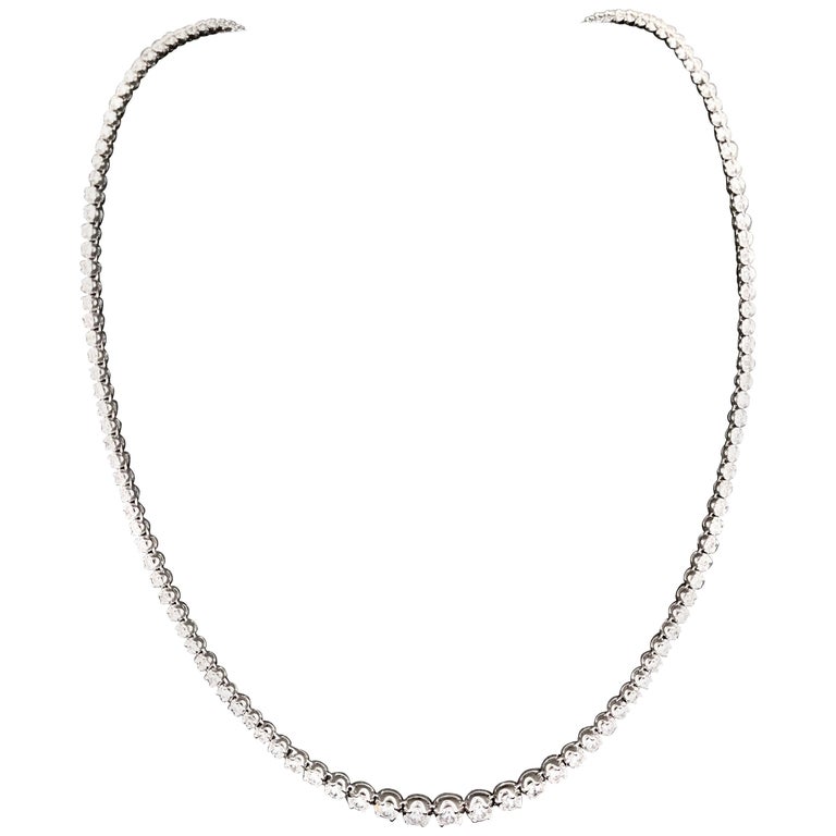 Diamond River Necklaces White Gold 18 Karat For Sale