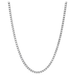 Collier de tennis en diamants de 4,68 carats G H VS2 SI1