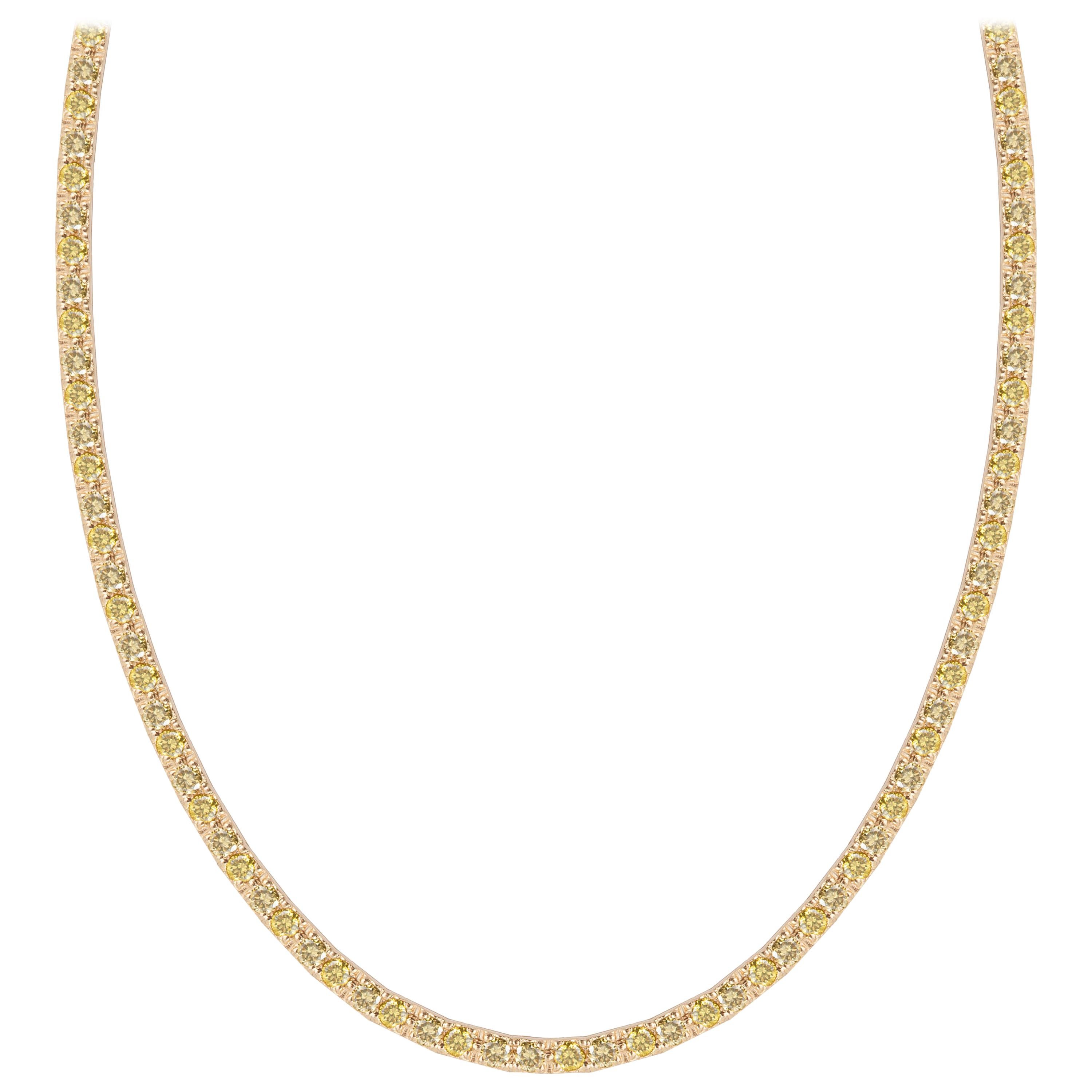 1.00ct Marquise Diamond (x 7) Necklace in 18K Yellow Gold, valued at ...