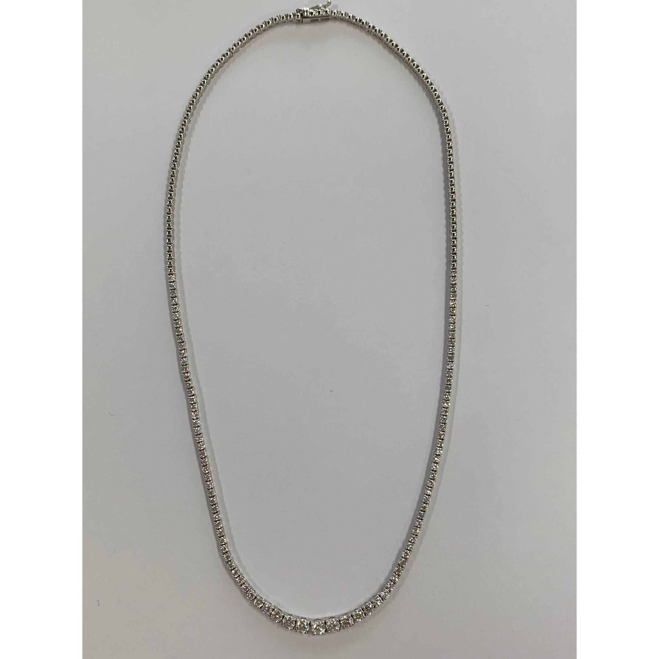 Diamond Riviera/Tennis Necklace In New Condition In Miami, FL