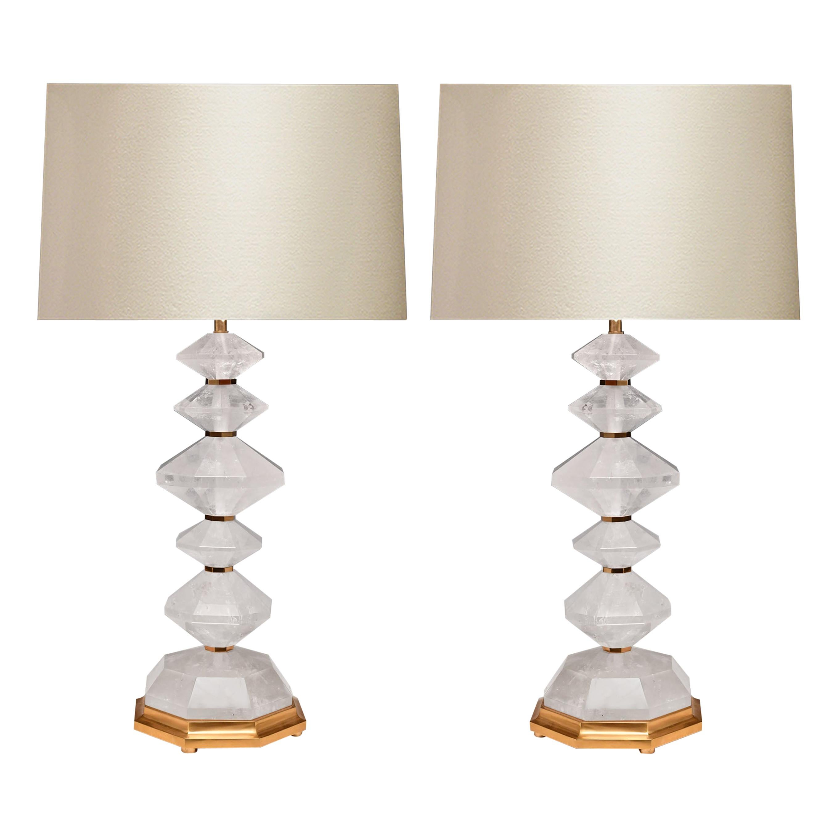 Diamond Rock Crystal Lamps by Phoenix