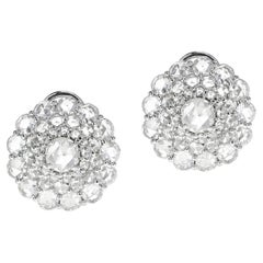 Diamant-Cocktail-Ohrringe mit Rosenschliff