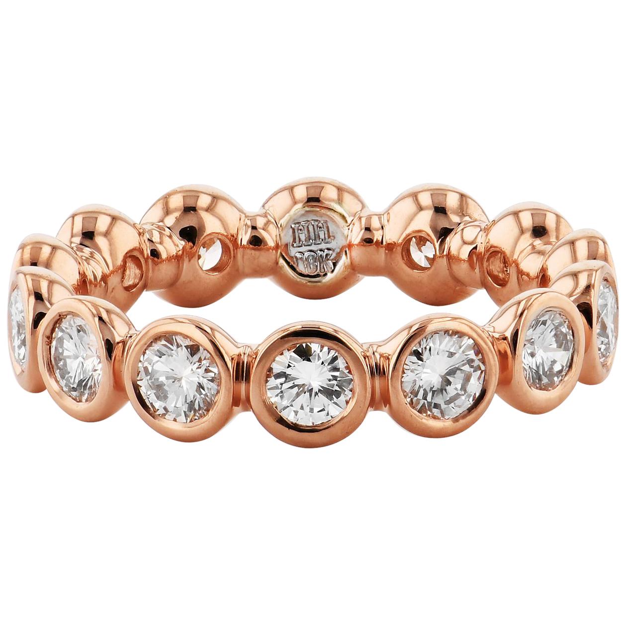 Diamond Rose Gold Eternity Band