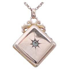 Colgante de diamantes y oro rosa Retrò Nacklace