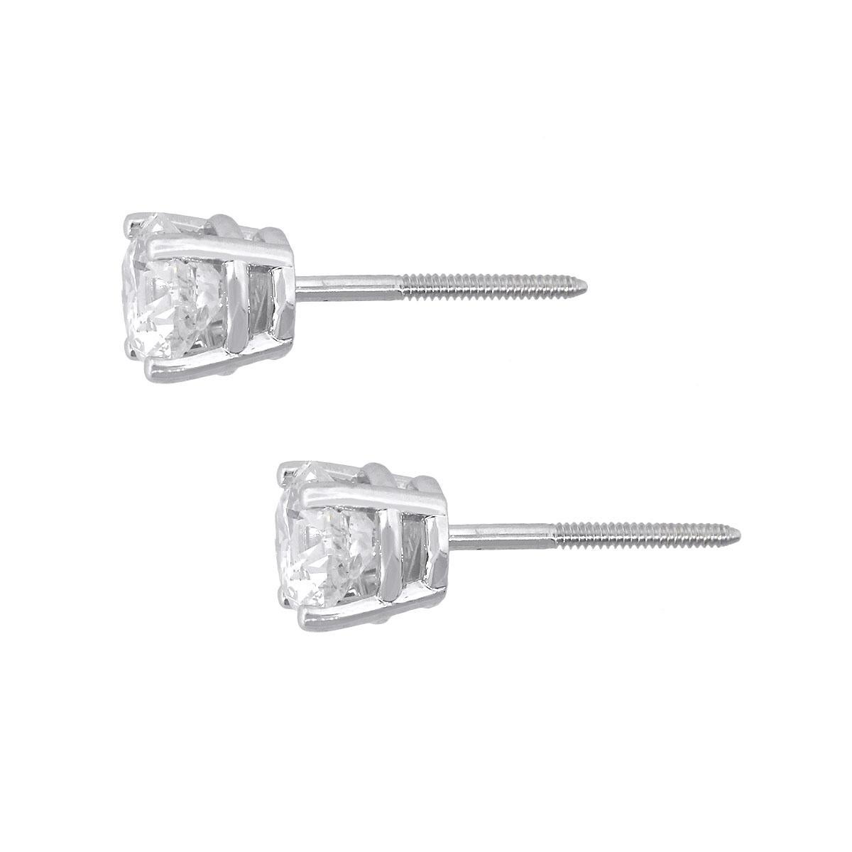 Diamond Round Brilliant Stud Earrings (Rundschliff)