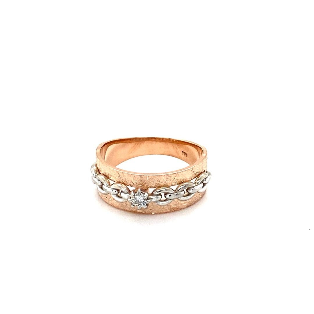 0.08 Carat Designer Inspired Diamond Rose Gold Band!

Cute and dainty 0.08 Carat Diamond band that is sure to be a great addition to anyone's accessory collection!     The band is made in 14K Rose Gold setting and weighs approximately 4.7