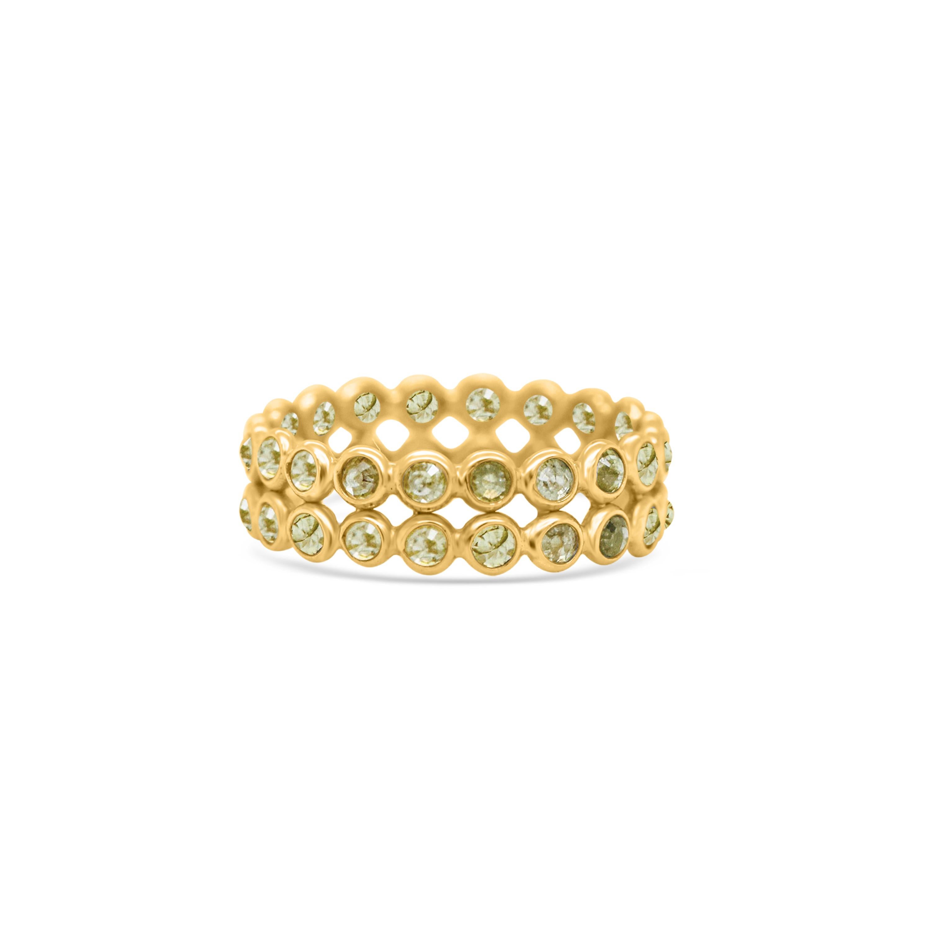 La bague Tresor Beautiful Ring contient 7,30 carats de diamants.  Diamant. Les bagues sont une ode à la beauté luxueuse et classique, avec des pierres précieuses étincelantes et des teintes féminines. Leur design contemporain et moderne les rend