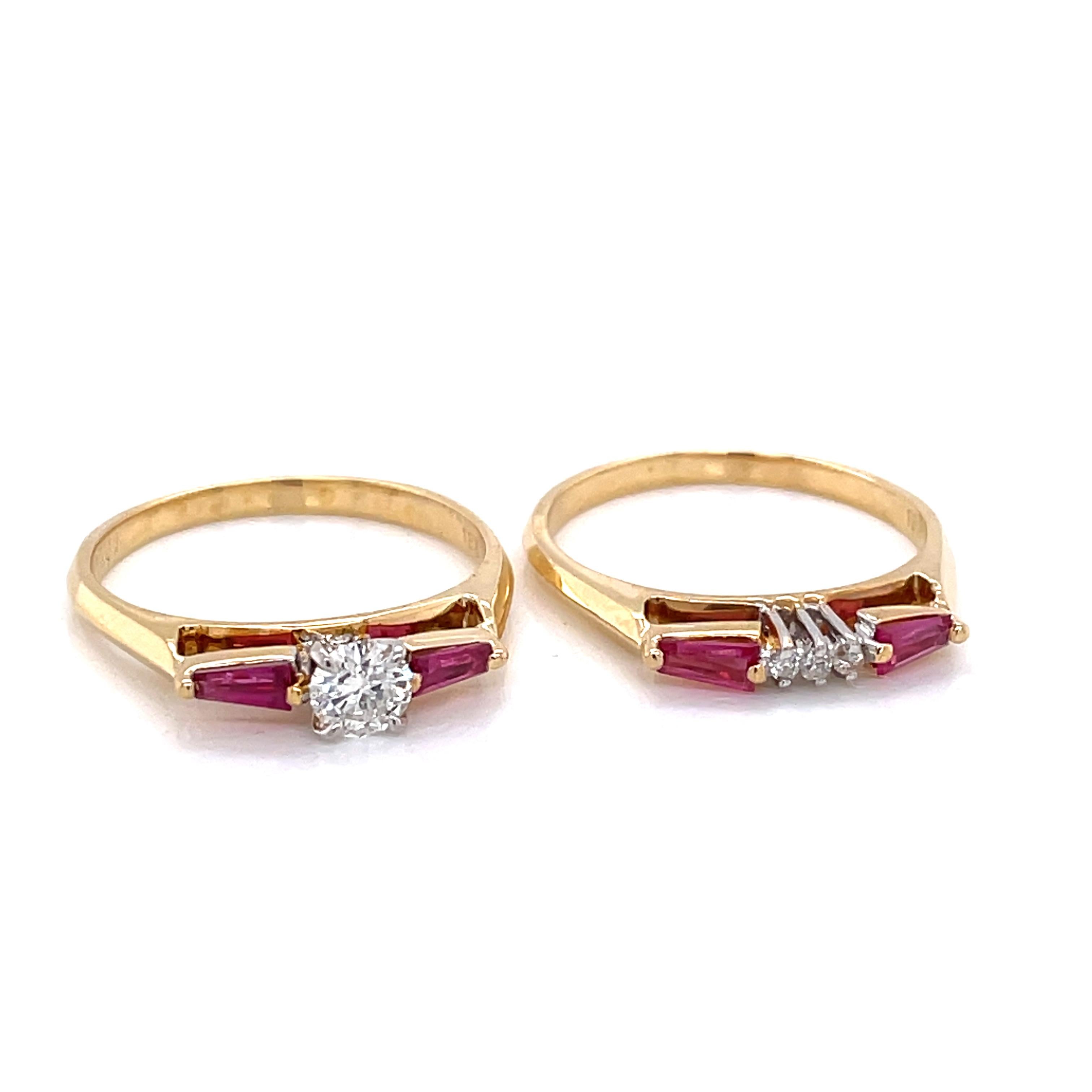 ruby stackable ring yellow gold
