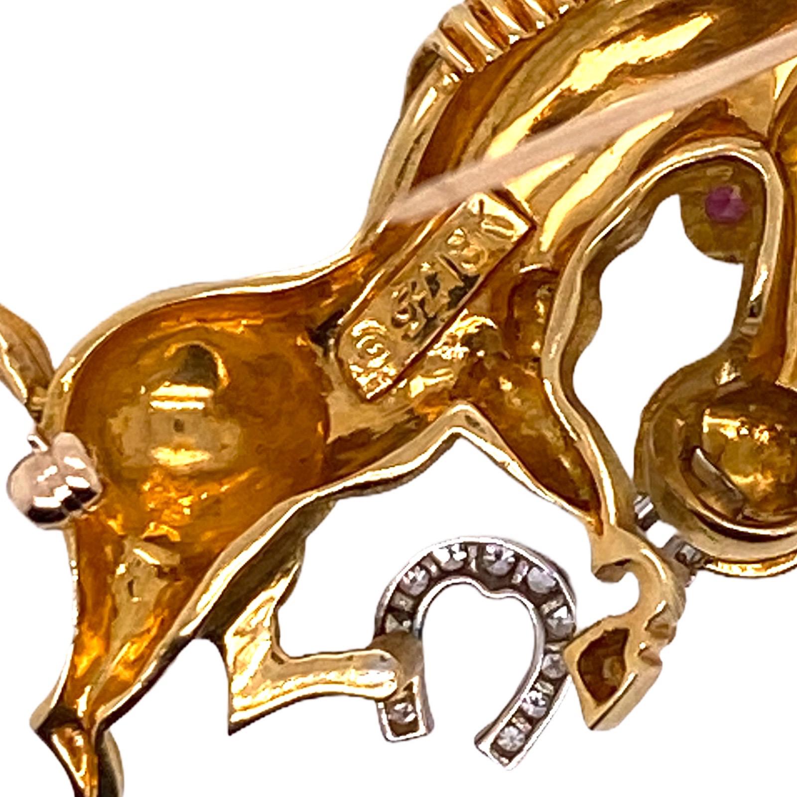 horse with gold teeth