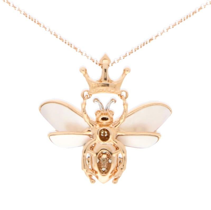 pearl bee necklace