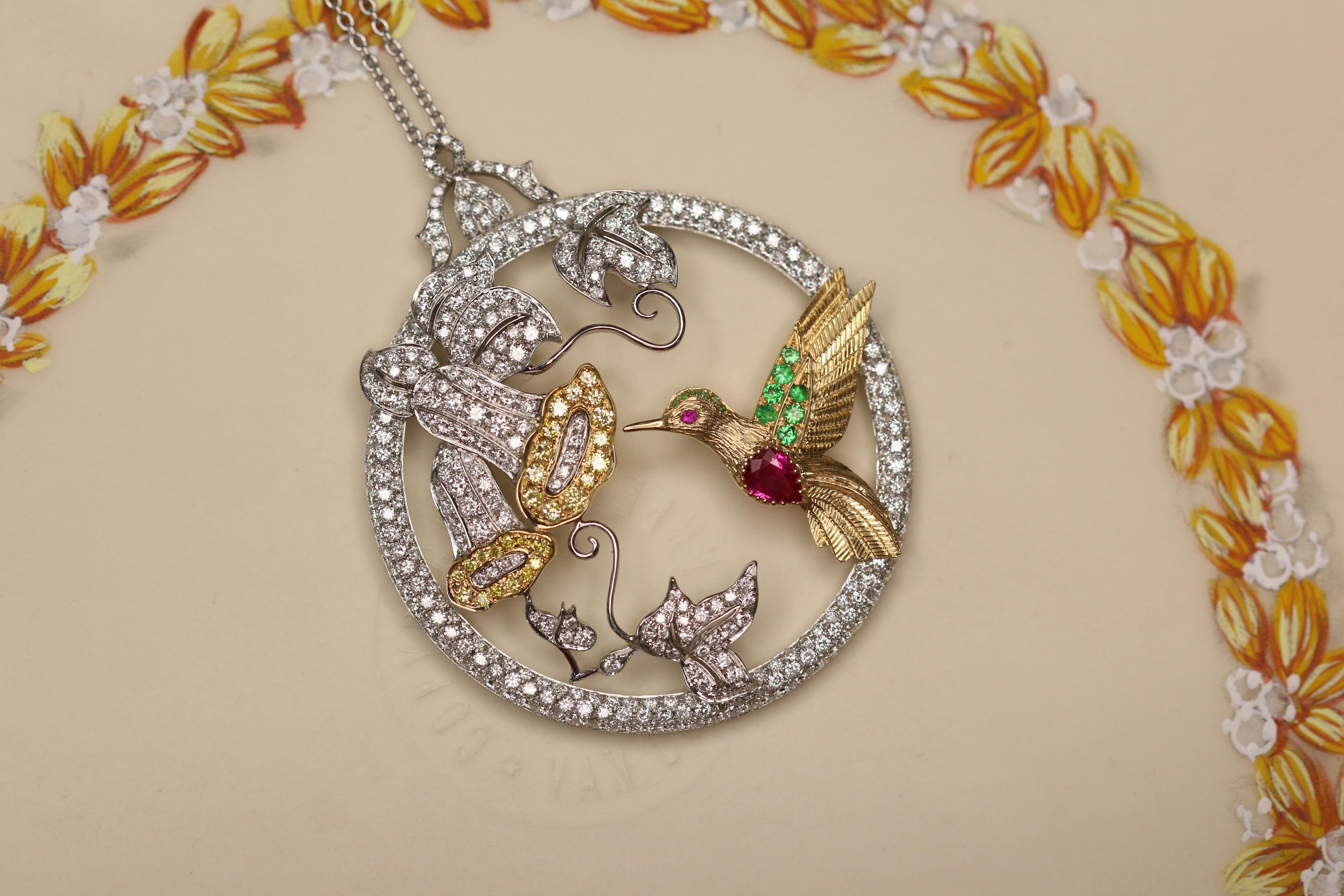 hummingbird locket