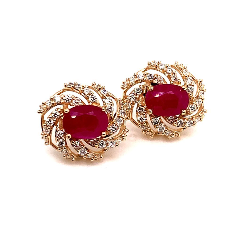Natural Untreated Finely Faceted Quality Ruby Diamond Earrings 14k Yellow Gold 3.64 TCW Certified $6,950 018671

This is a One of a Kind Unique Custom Made Glamorous Piece of Jewelry!

Nothing says, “I Love you” more than Diamonds and