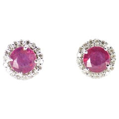 Diamond Ruby Earrings