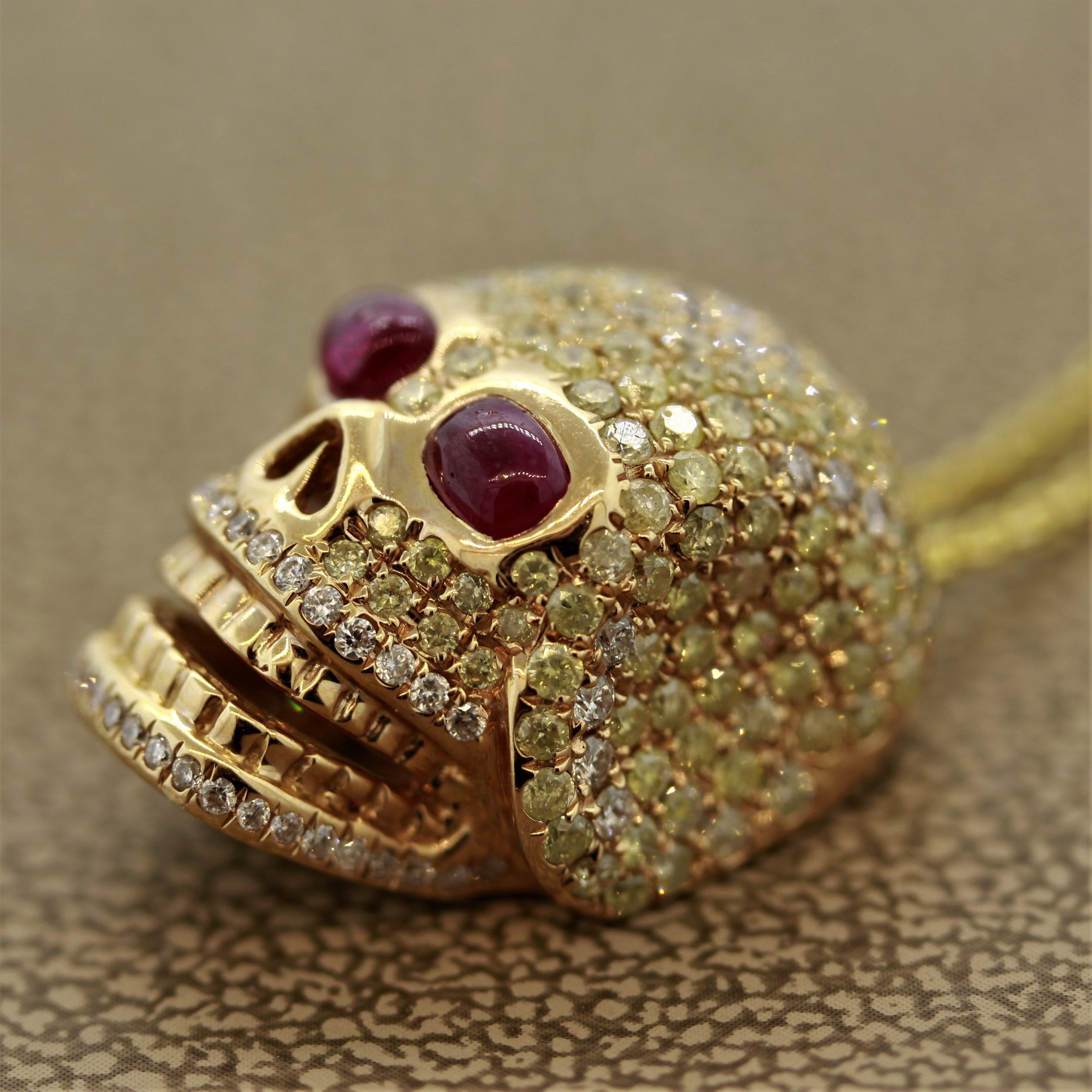 diamond skull pendant