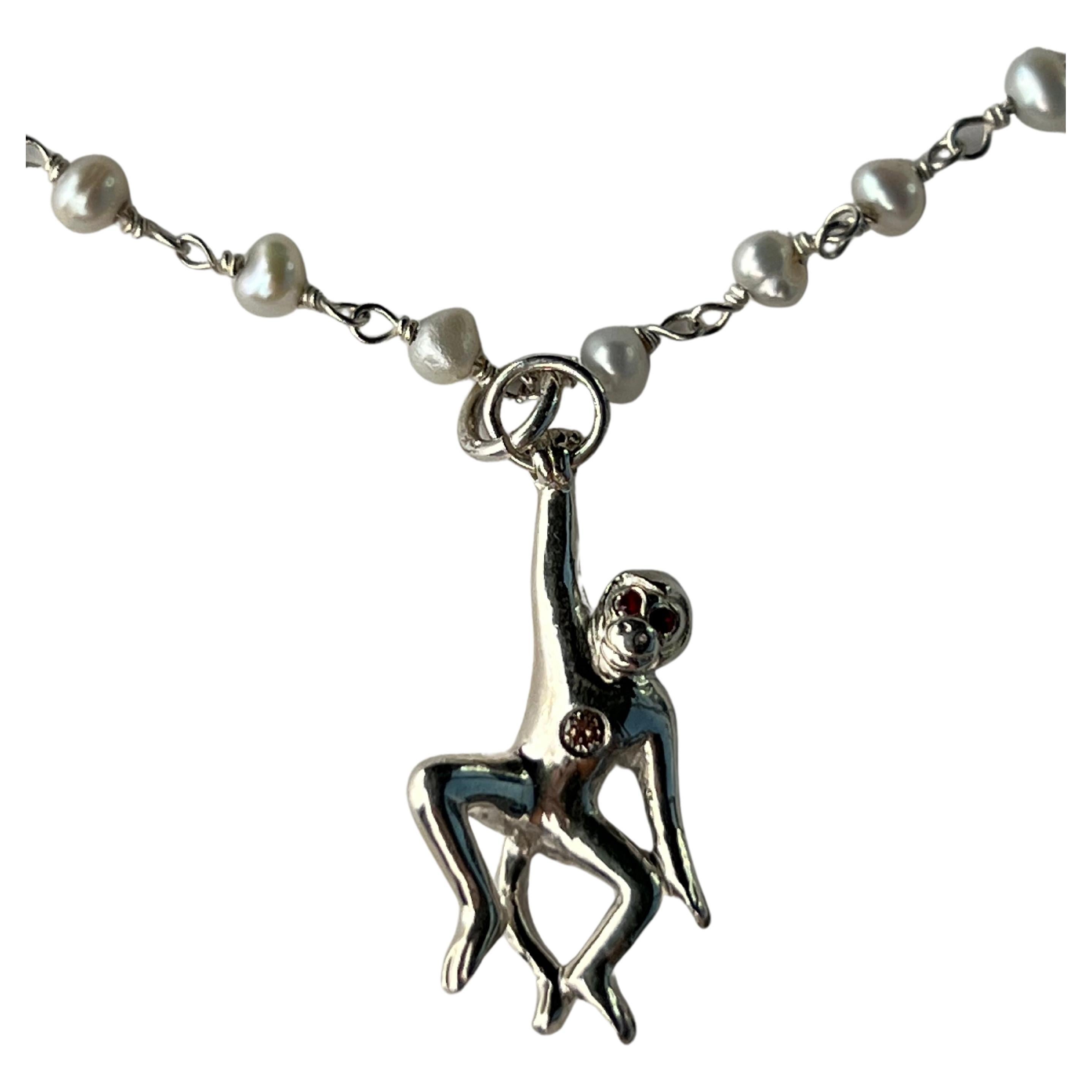 rosario silver necklace
