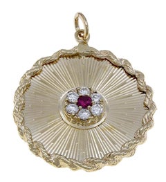 Diamond Ruby More Than Yesterday Gold Charm/Pendant