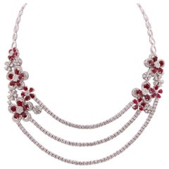 Diamond Ruby Necklace