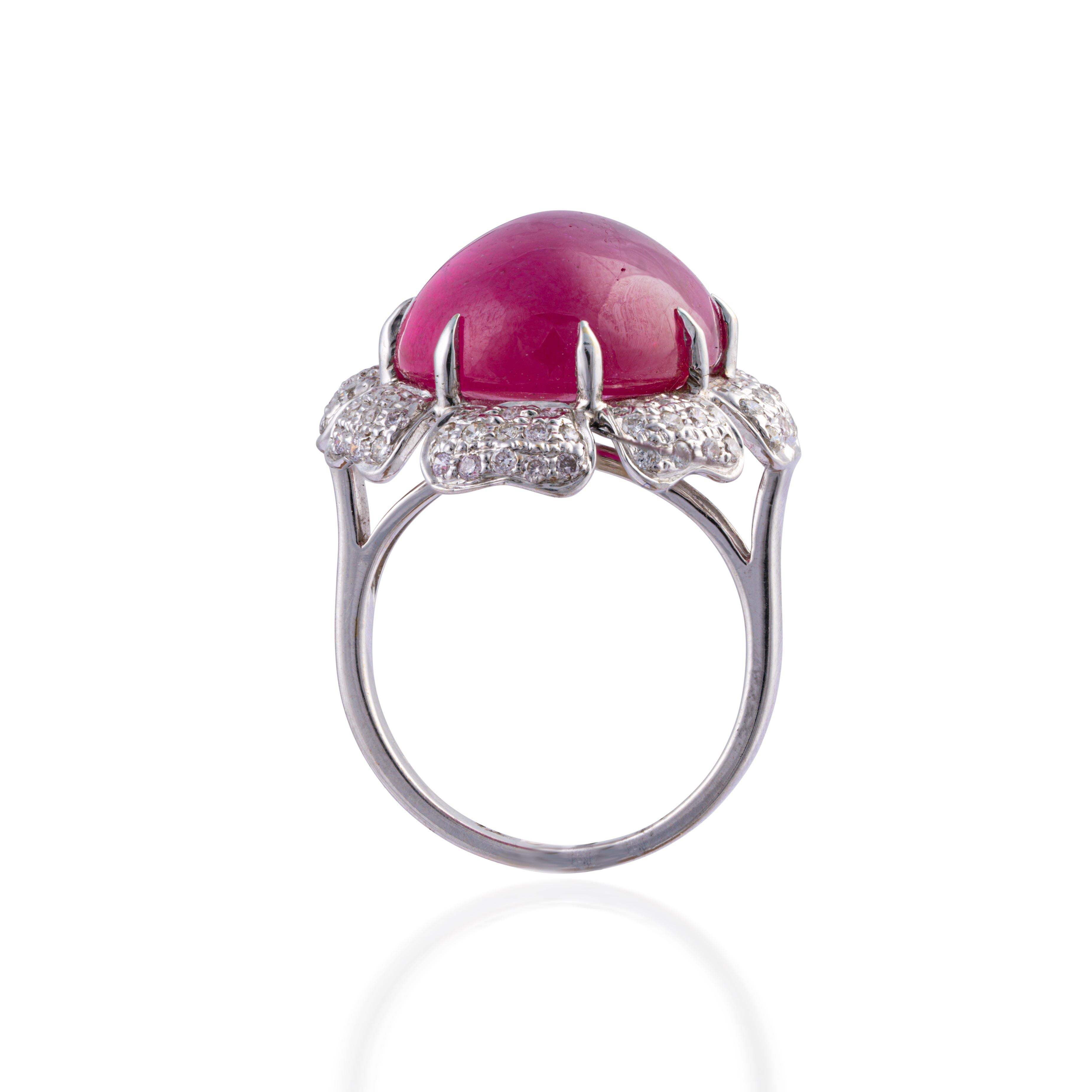 Diamant mit 0,71 Karat
Rubin wt 22,57cts
Goldnetz mit 5,41 gm (18 Karat)