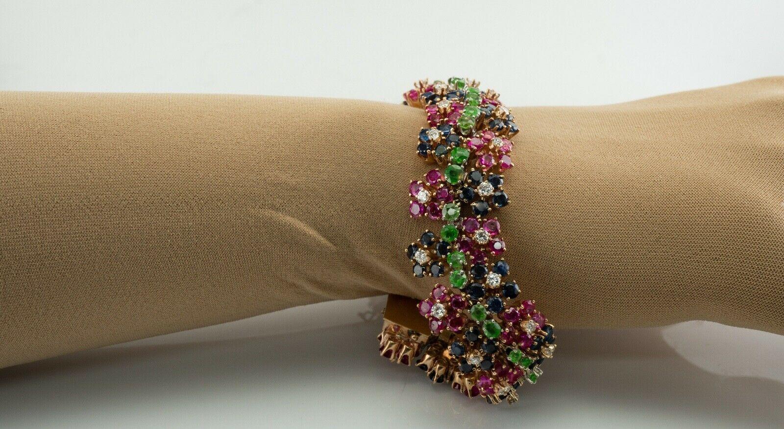 peridot and sapphire bracelet