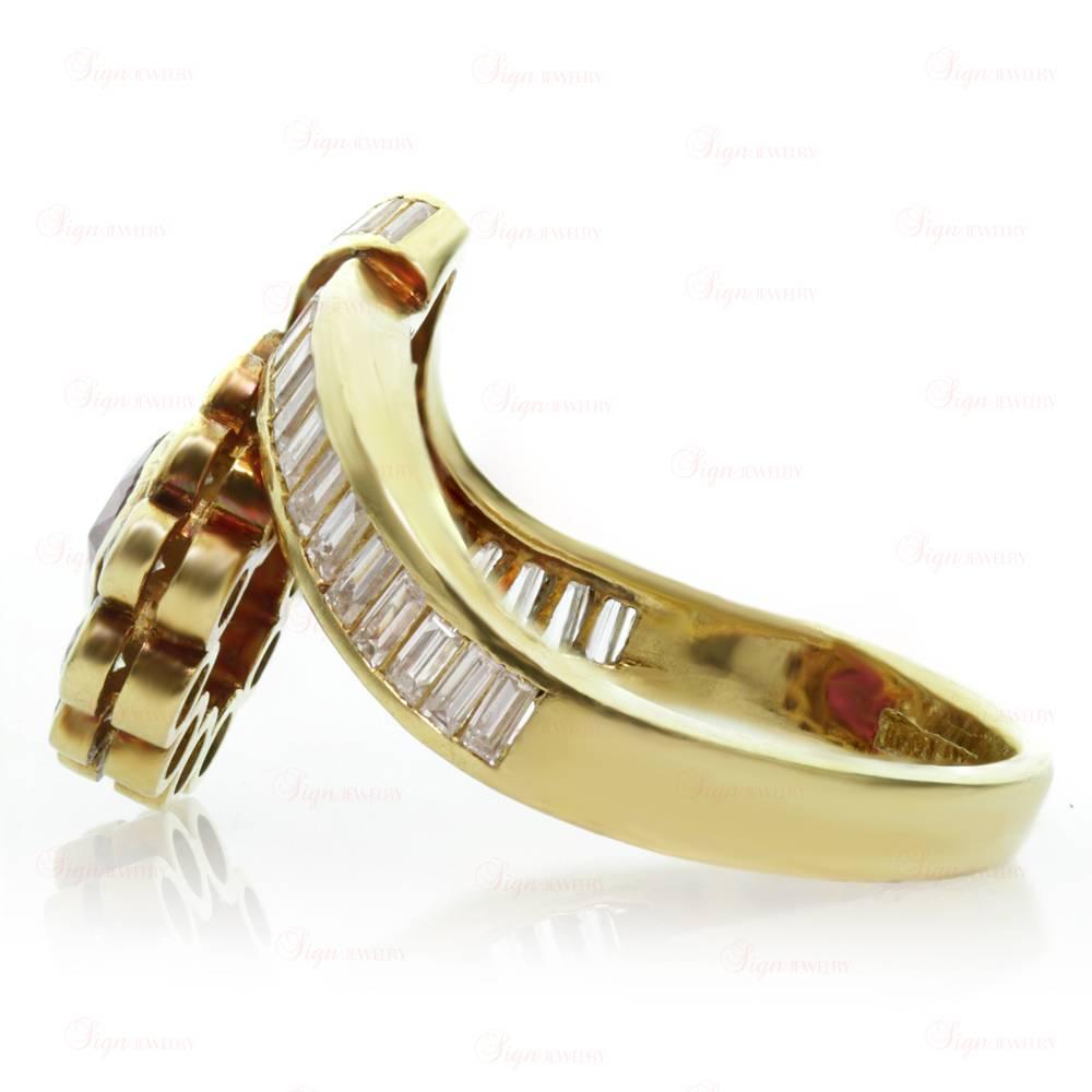 triangle ruby ring
