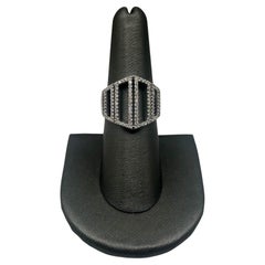 Diamond Runway Ring aus 10kt Weißgold - 0,50ctw HI SI Diamanten, Größe 7,25