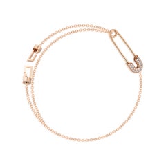 Diamond Safety Pin Bracelet