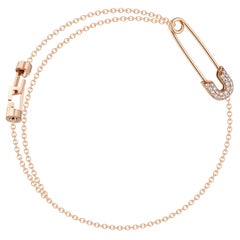 Diamond Safety Pin Bracelet