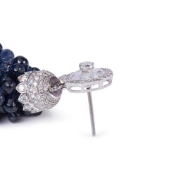 Diamond Sapphire Beads Crystal Earring