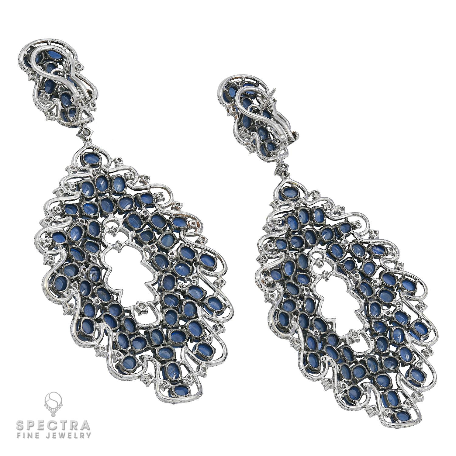 sapphire teardrop earrings