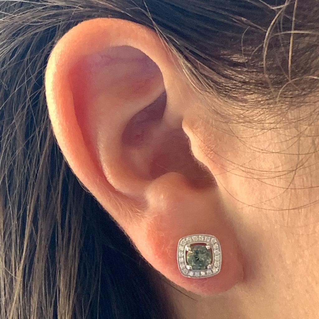 Natural Finely Faceted Quality Sapphire Diamond Earrings 18k Gold 1.50 TCW Certified $2,950 921513

This is a Unique Custom Made Glamorous Piece of Jewelry!

Nothing says, “I Love you” more than Diamonds and Pearls!

These Sapphire earrings have