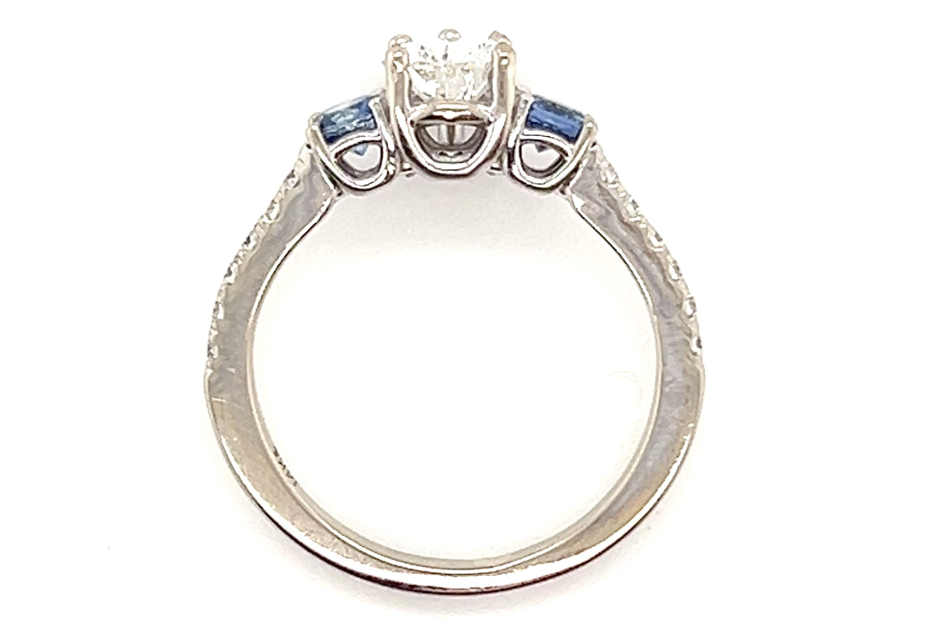 Diamond Sapphire Engagement Ring Pear Cut 1.50 Carat 14K White Gold


Featuring a Stunning .80ct F-G/VS1-SI1 Genuine Natural Mined Pear Cut Diamond Center

Center Diamond flanked by Diamond Cut Sapphire Gemstones

Classic Engagement Ring

Way Below
