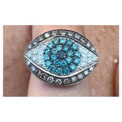 Bague en diamant et saphir EYE