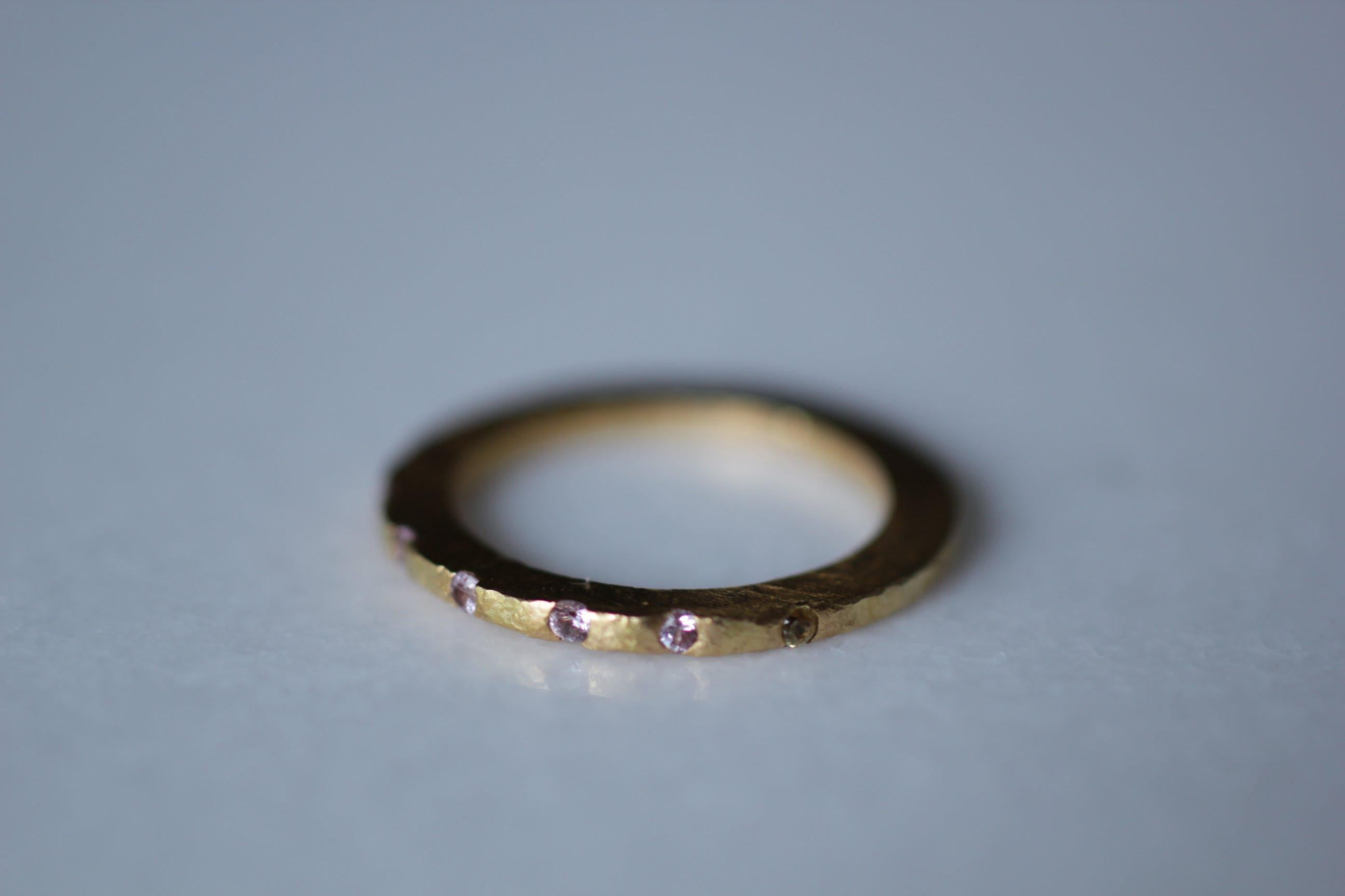 Women's Diamond Sapphire Garnet 18K 22K Gold Silver Enamel Fashion Wedding Ring Gift  For Sale