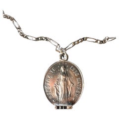 Collar Zafiro Medalla Madre