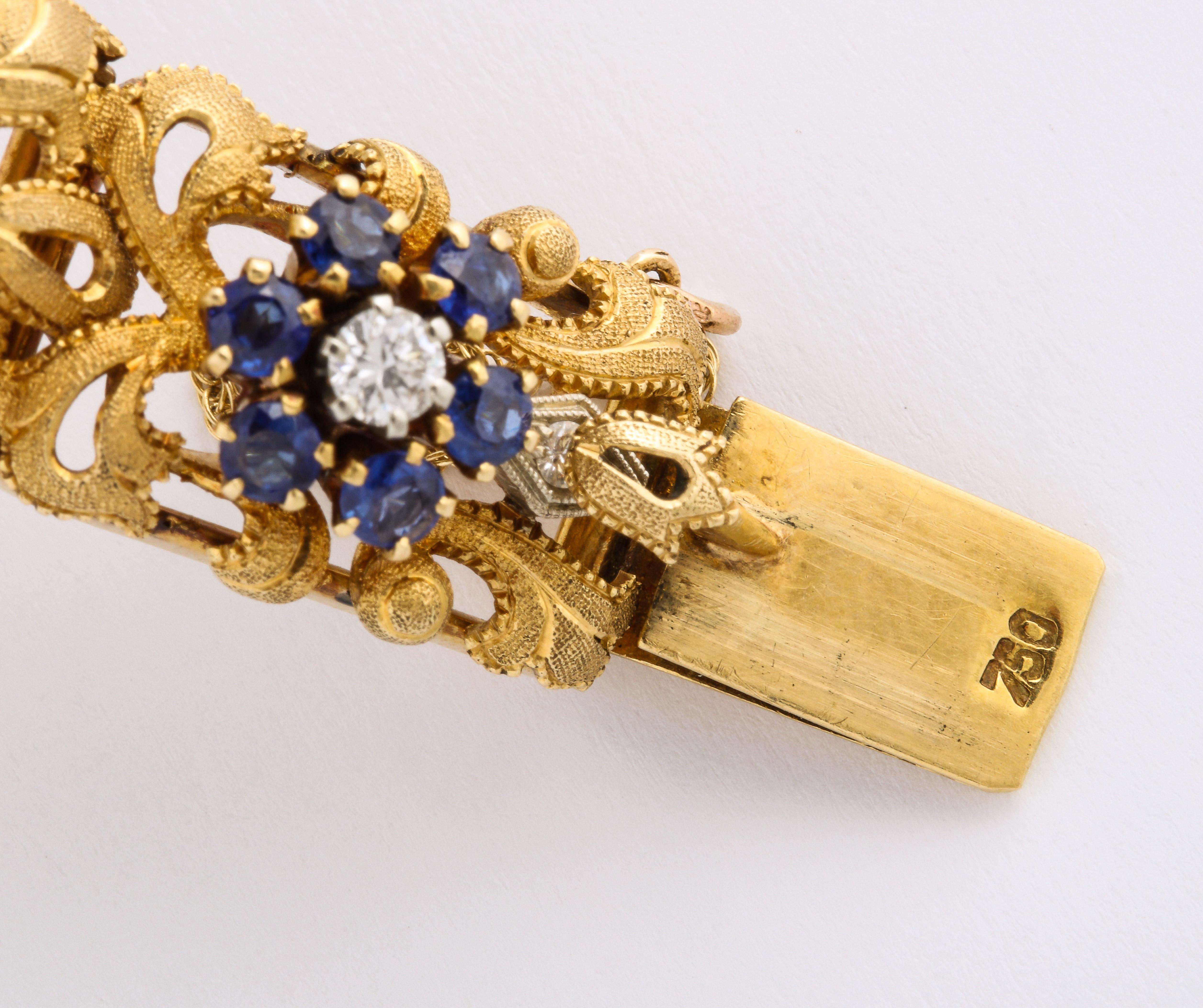 movado sapphire gold