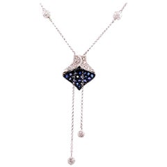 Collar Zafiro Diamante 1.30 TCW Mujer Certificado