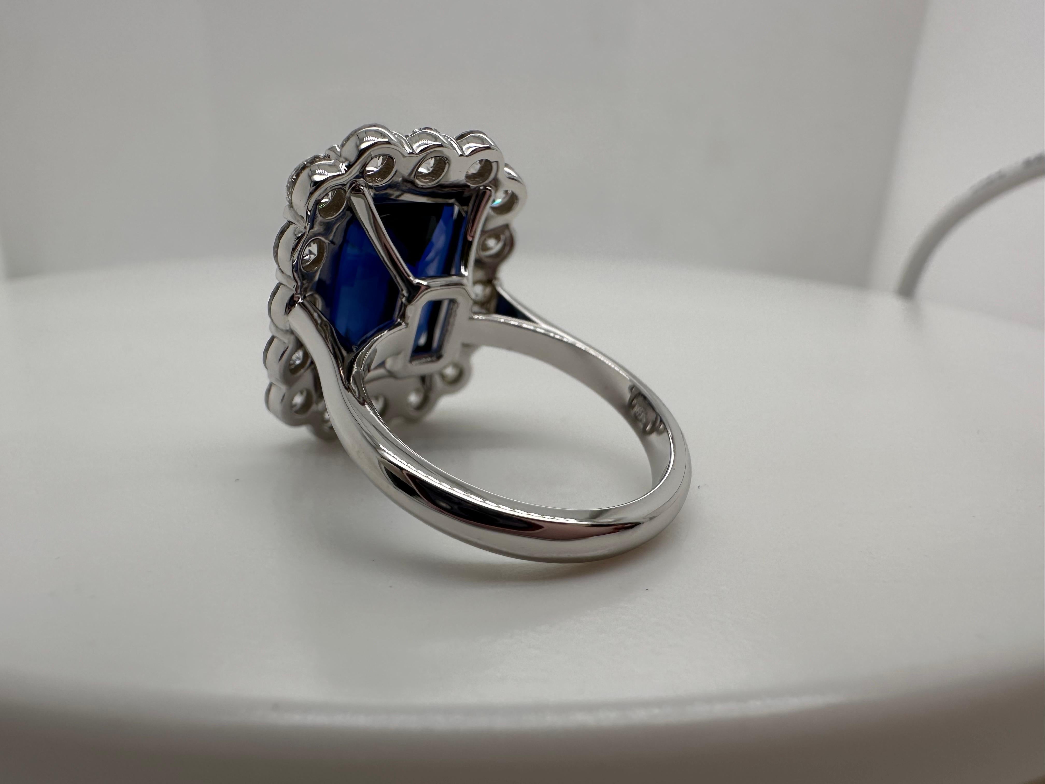 Anillo zafiro diamante Anillo cóctel Oro 18KT en Nuevo estado para la venta en Boca Raton, FL