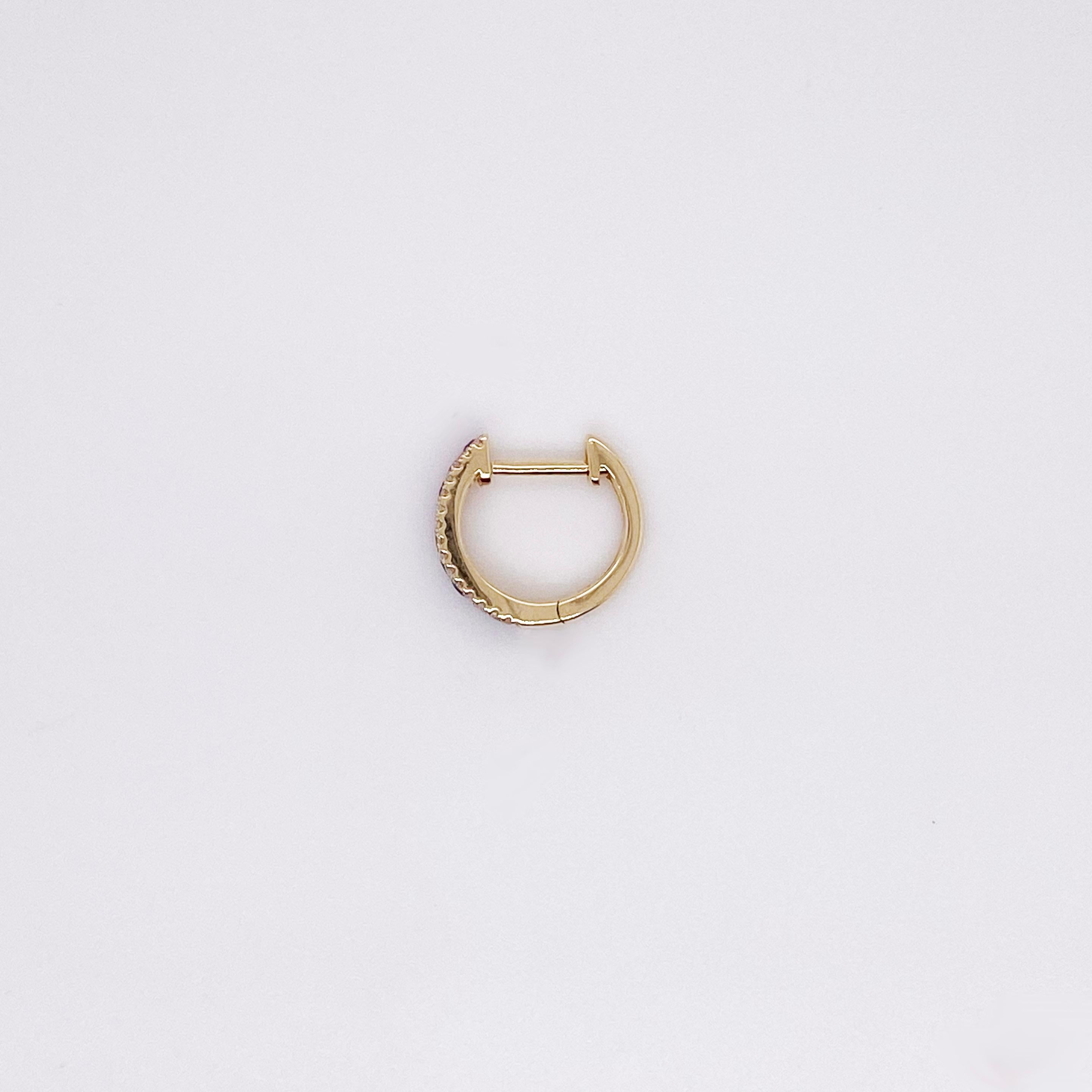 pink sapphire hoops