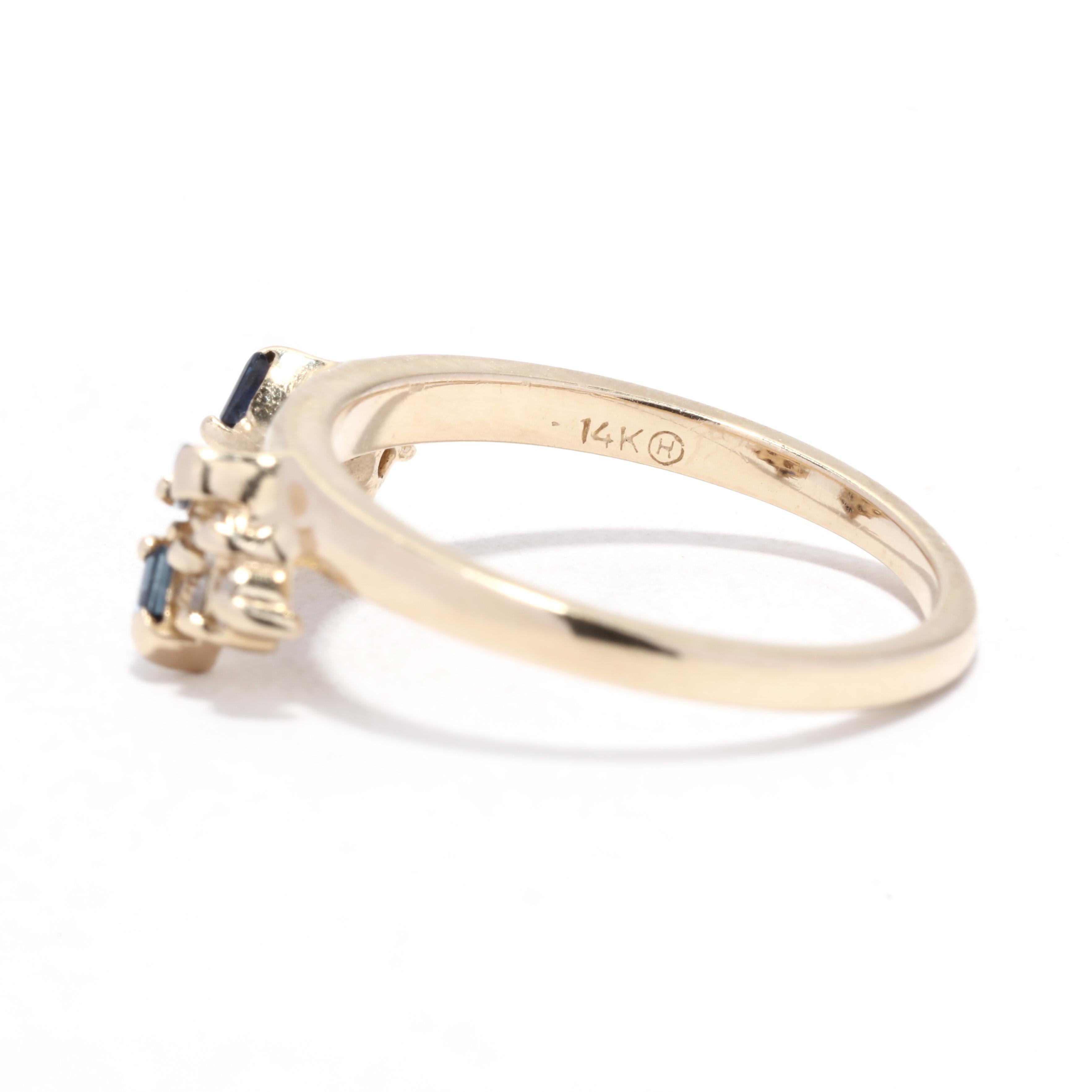 sapphire ring enhancer yellow gold