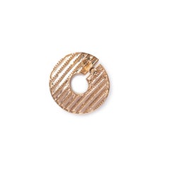 Diamond Satin Big Gold Earring