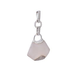 Diamond Semi Precious Pendant in 18k gold