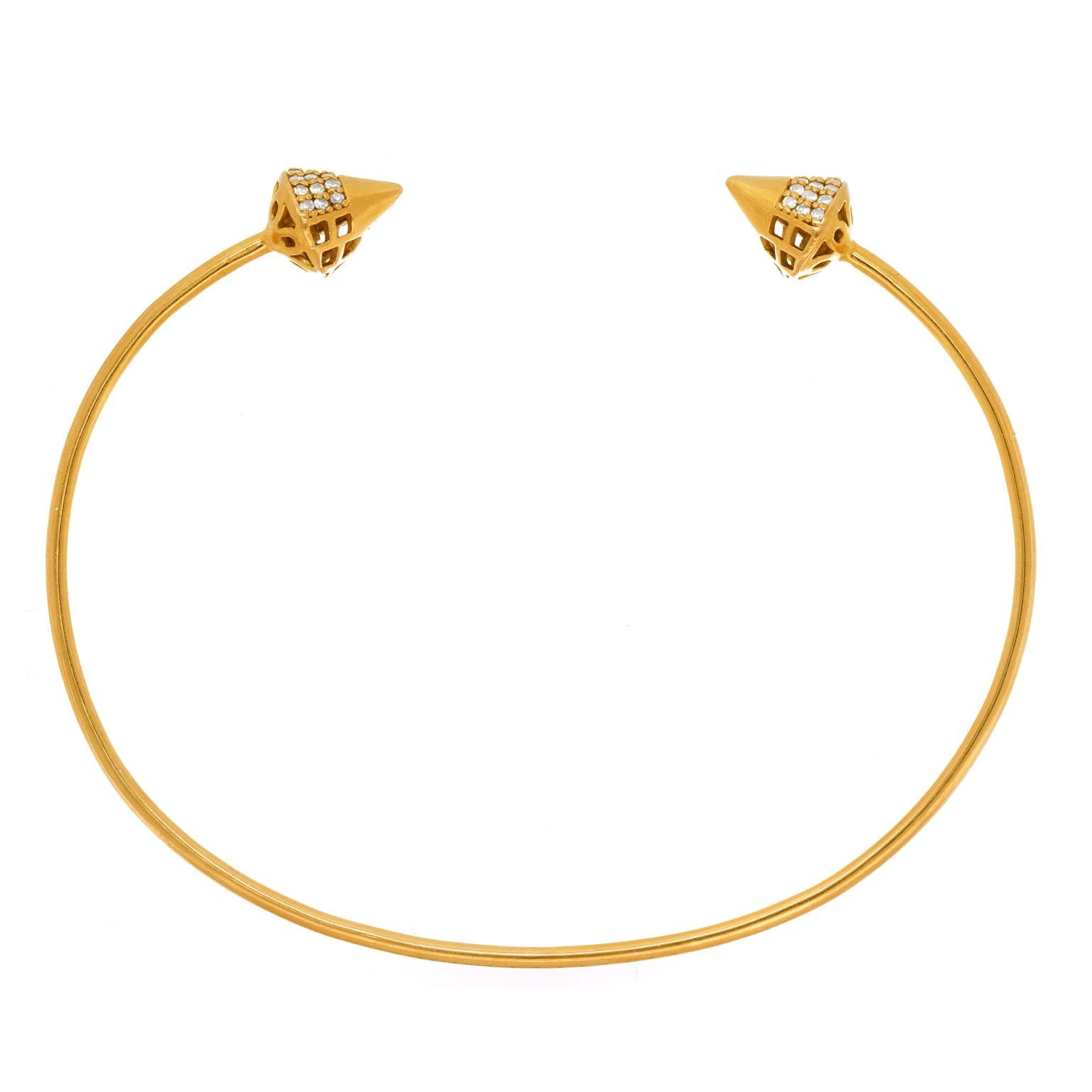 Diamond-set Acorn Bracelet For Sale 3