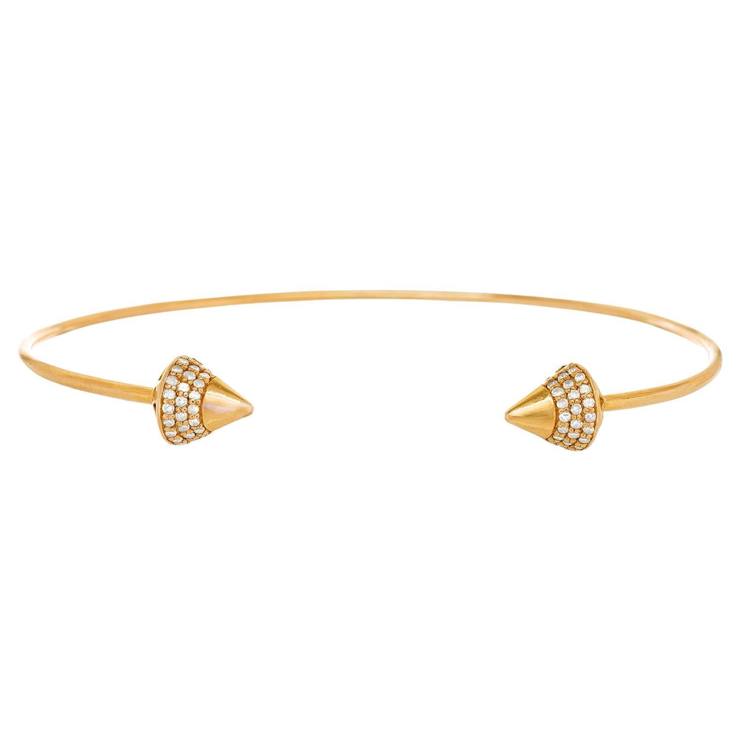 Diamond-set Acorn Bracelet