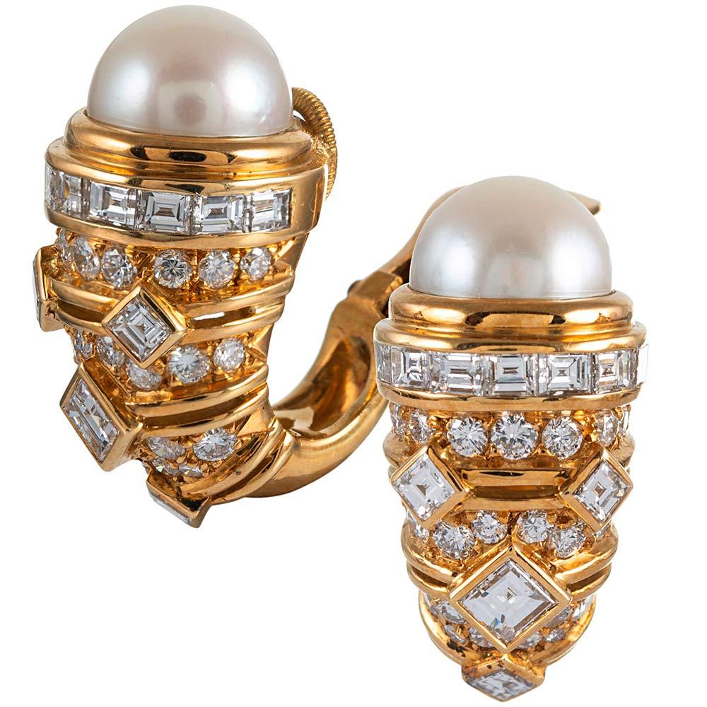 Bulgari Diamond-Set Double Collar and Earrings Suite 2